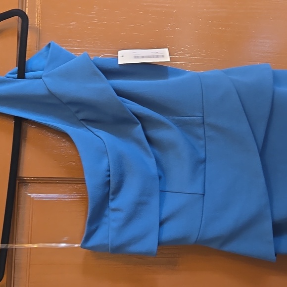 Rodeo Boutique-Blue one shoulder straight stretchy dress Sz Small NWT. - Picture 6 of 10